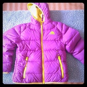 Snozu sz 6 fleece lined puffy coat